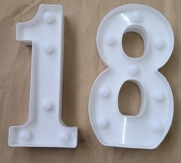 Cifre 18 led decor 21 cm [5]