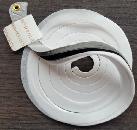 Coada de balon hartie neagra si alba 86 cm [2]