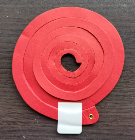 Panglica balon, Amscan, Hartie, 86x15 cm, Rosu [2]
