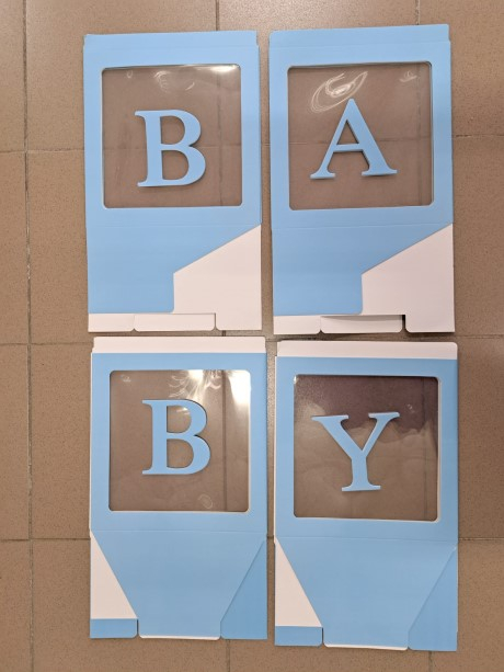 Cuburi Baby carton albastru 30 cm [2]