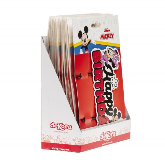 Decor tort carton Minnie & Mickey 17 x 9 cm [11]