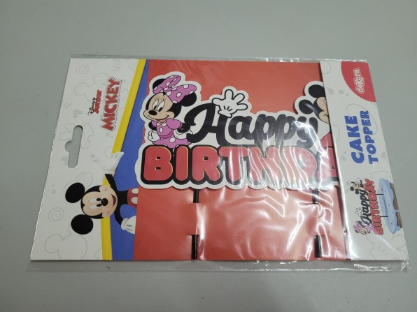 Decor tort carton Minnie & Mickey 17 x 9 cm [6]