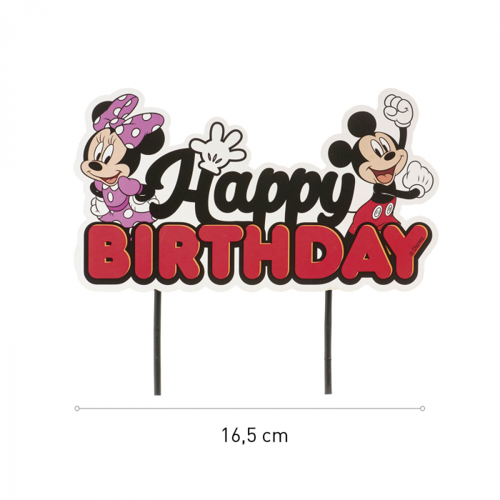 Decor tort carton Minnie & Mickey 17 x 9 cm [4]