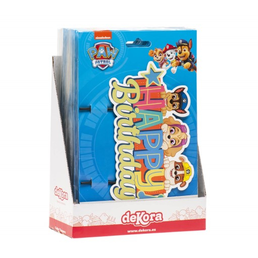 Decor tort carton Paw Patrol / Patrula Catelusilor 17 x 9 cm [7]