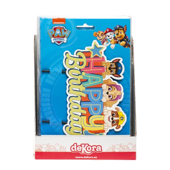 Decor tort carton Paw Patrol / Patrula Catelusilor 17 x 9 cm [6]