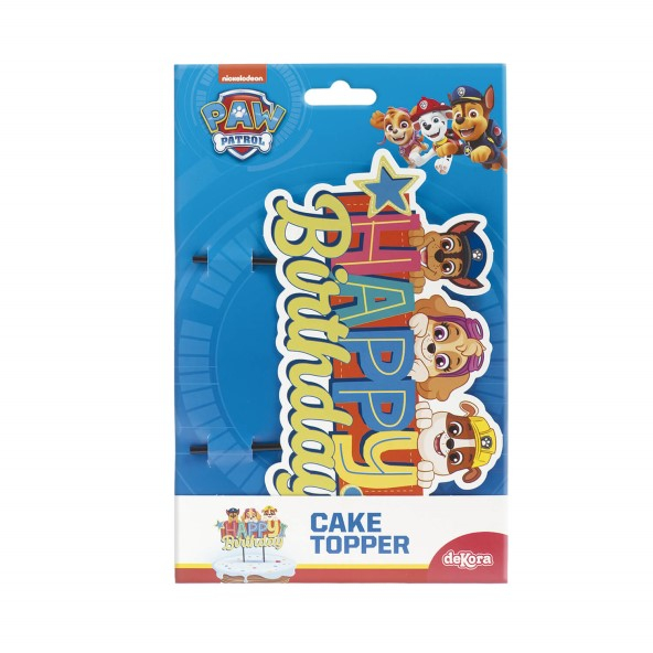 Decor tort carton Paw Patrol / Patrula Catelusilor 17 x 9 cm [9]