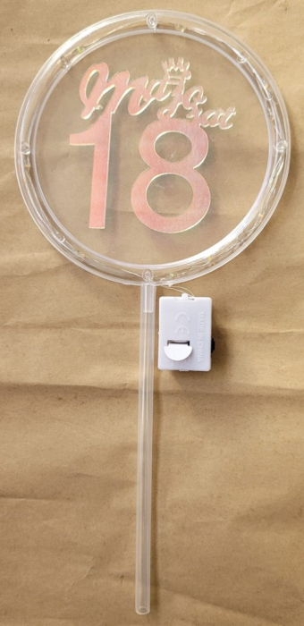 Decor tort led 18 ani plastic 10 cm [3]