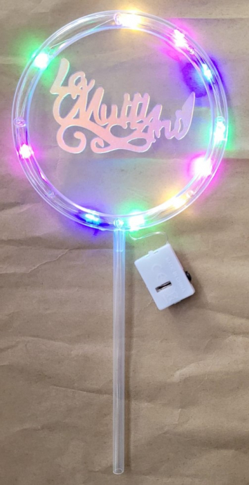 Decor tort led La multi ani ani plastic 10 cm [2]