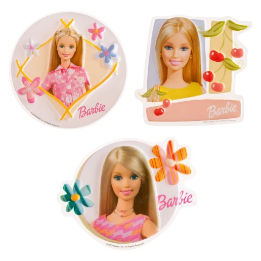 Decoratiune plastic Barbie 10 cm