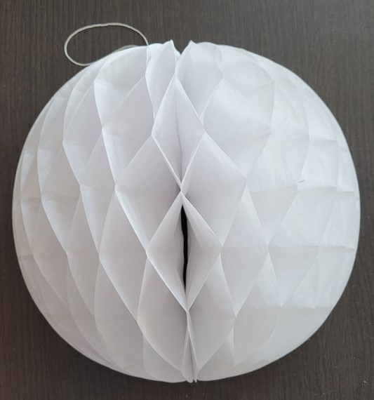 Fagure de hartie alba 30 cm [2]