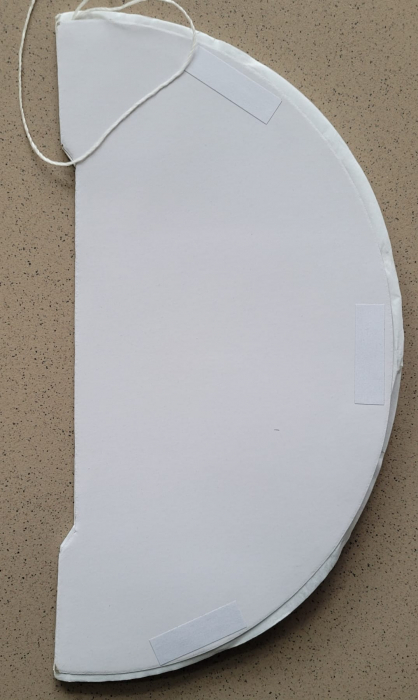 Fagure de hartie alba 30 cm [3]