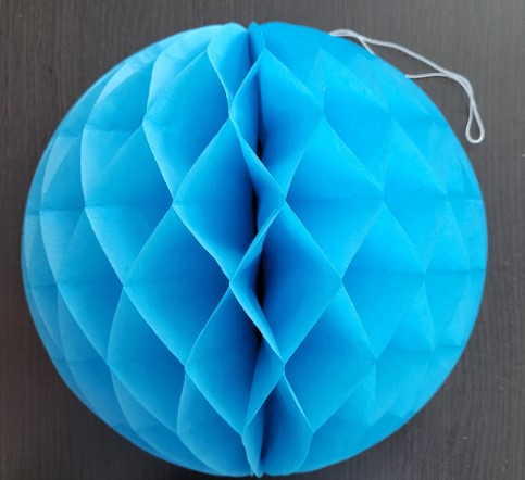 Fagure de hartie albastru 30 cm [2]