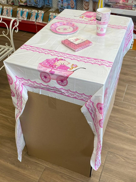 Fata de masa bebelus roz 108 * 180 cm [4]