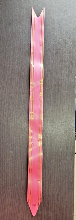 Funda cadouri roz cu auriu 9 cm [2]