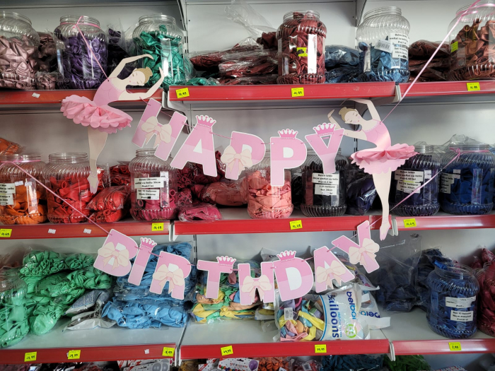 Ghirlanda / banner Happy Birthday balerina 150 x 50cm 5948882230571 [4]