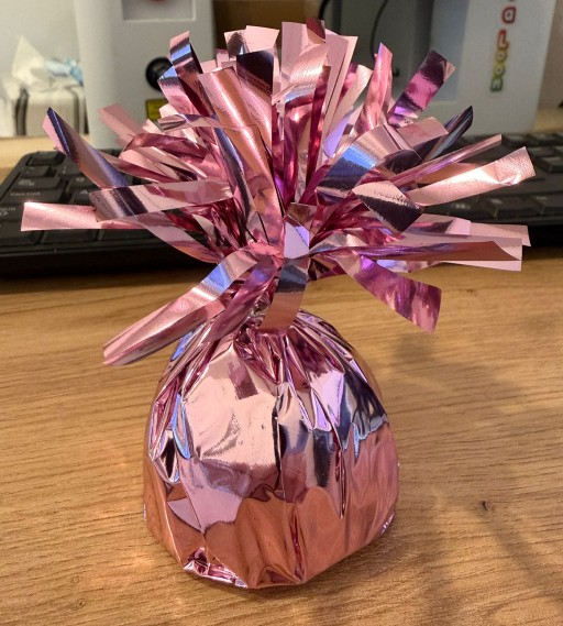 Greutate baloane folie roz deschis 140 g [2]