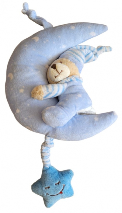 Jucarie luna muzicala albastra 25 cm [1]