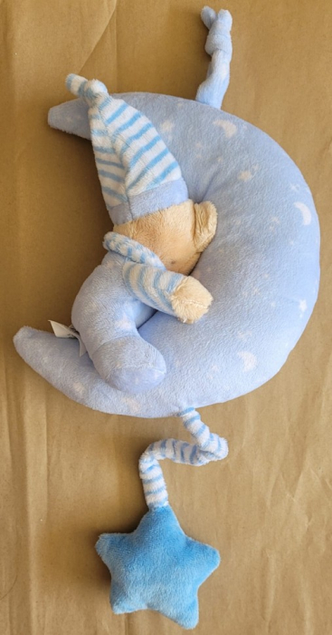 Jucarie luna muzicala albastra 25 cm [3]