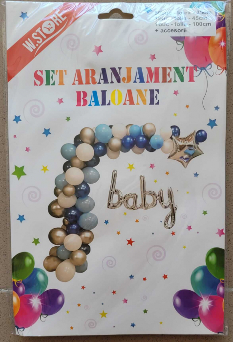 Kit aranjament arcada albastru Baby 52 buc [4]