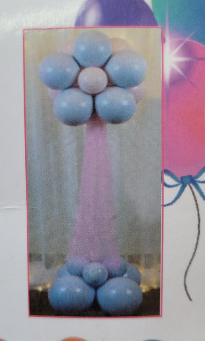 Kit aranjament pilon baloane floare 22 buc [7]