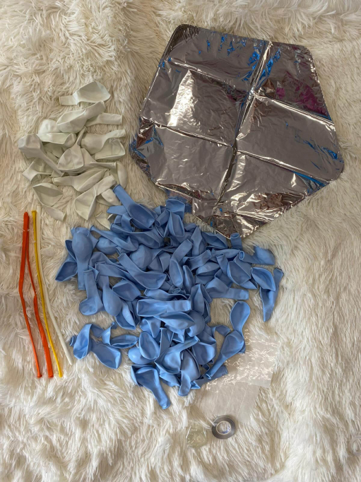 Kit arcada baloane albastru macaron 123 buc [4]
