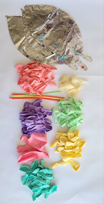 Kit arcada completa macaron multicolor 155 baloane plus suport [2]
