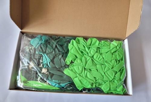 Kit arcada completa verde 155 baloane plus suport si frunze [4]