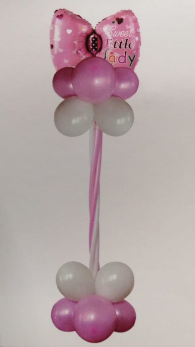 Kit decor pilon Fundita roz [8]