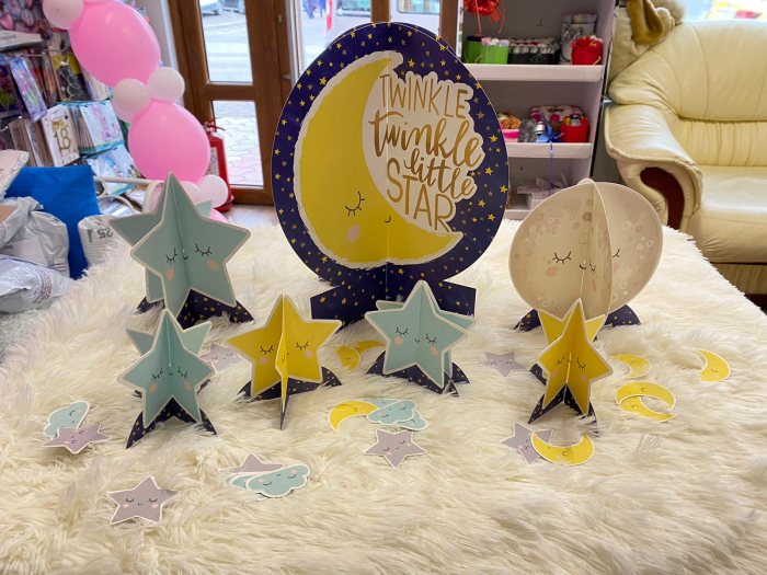 Kit decoratiuni carton masa Twinkle Little star 27 buc [3]