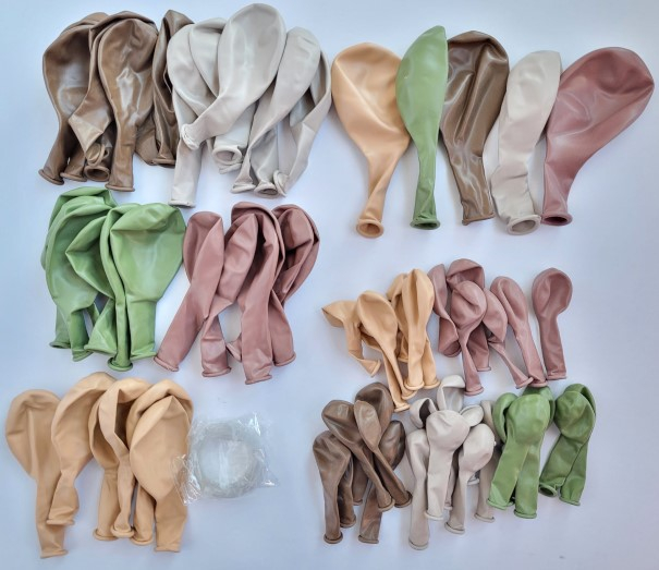 Kit ghirlanda culori natura / retro 65 buc [7]