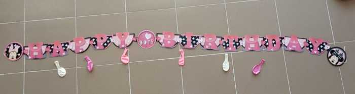 Kit ghirlanda 17 x 230 Minnie Mouse si baloane 23 cm [3]