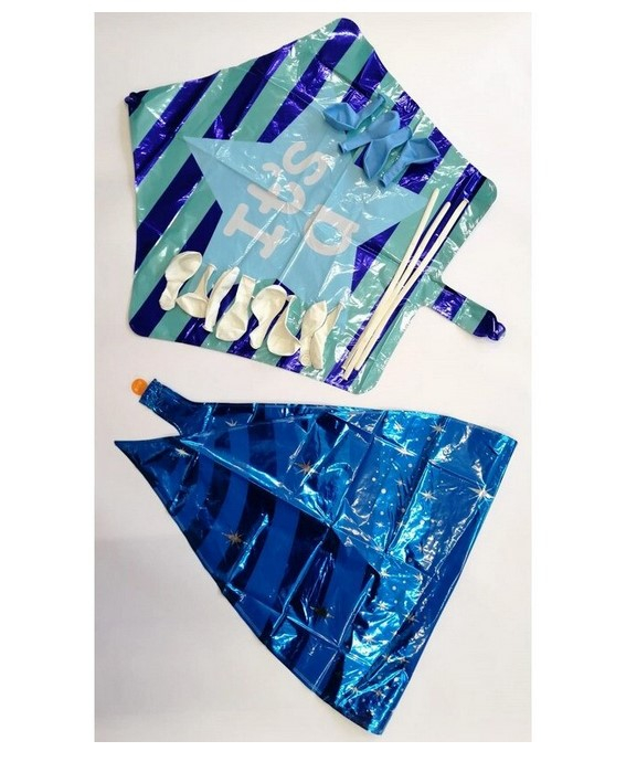 Kit decor pilon stea baby boy albastru [2]