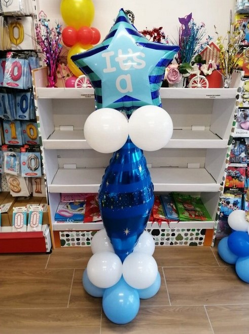 Kit decor pilon stea baby boy albastru [3]