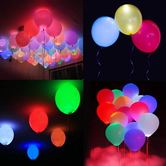 Set 5 leduri multicolore pentru baloane [3]