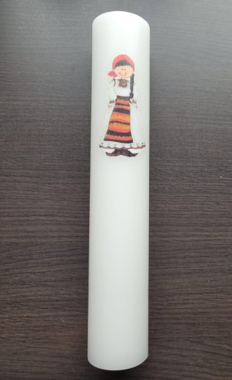 Lumanare botez  cununie 6 * 35 cm [2]