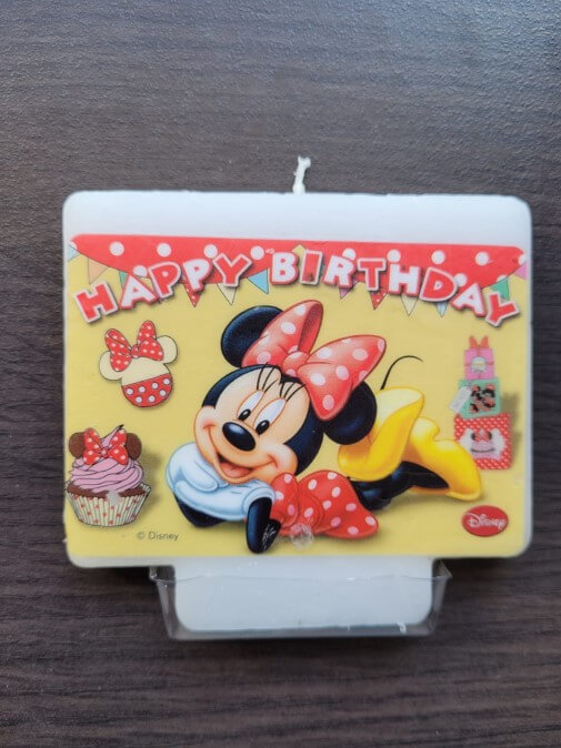 Lumanare Minnie Mouse Happy Birthday 7 x 9 cm [2]