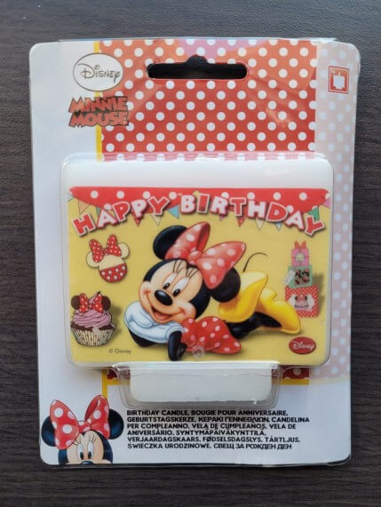 Lumanare Minnie Mouse Happy Birthday 7 x 9 cm [3]
