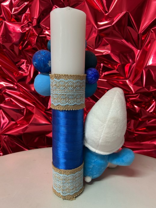 Lumanare personalizata ornata 6.5 x 45 cm [8]