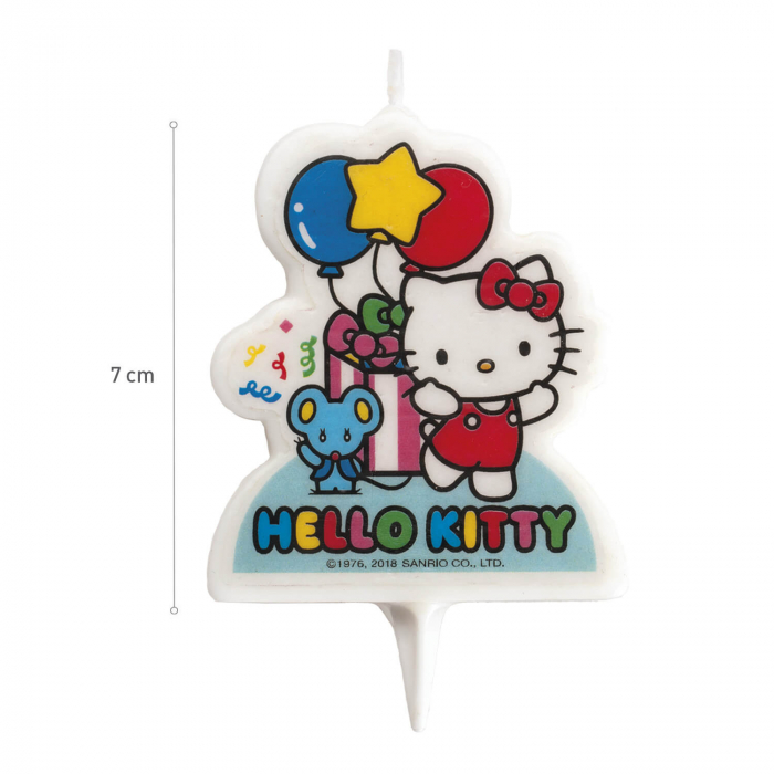 Lumanare tort 2D Hello Kitty 7 cm [5]