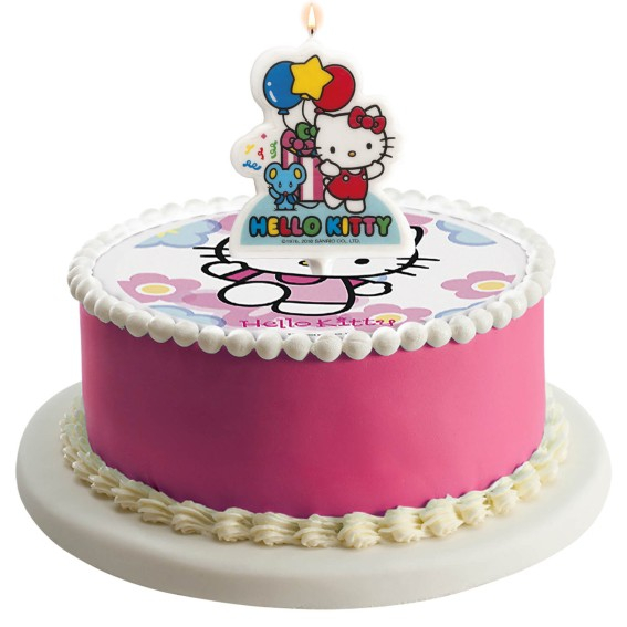 Lumanare tort 2D Hello Kitty 7 cm [2]