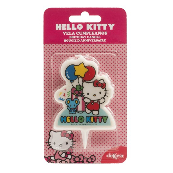 Lumanare tort 2D Hello Kitty 7 cm [6]