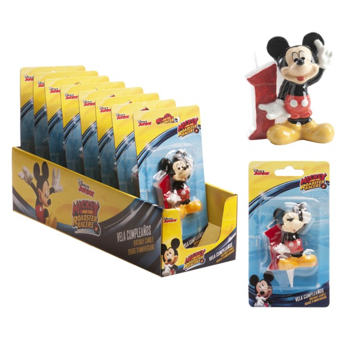 Lumanare tort cifra 1 Mickey Mouse 3D 6.5 cm [3]