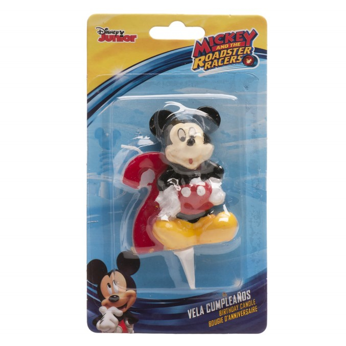 Lumanare tort cifra 2 Mickey Mouse 3D 6.5 cm [3]