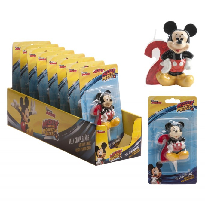 Lumanare tort cifra 2 Mickey Mouse 3D 6.5 cm [2]