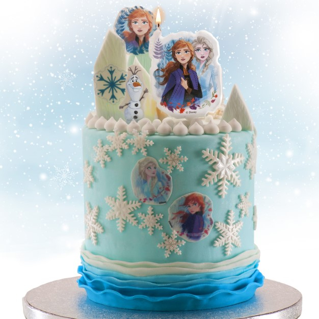 Lumanare tort Frozen II / Ana si Elsa 2D 7.5 cm [3]