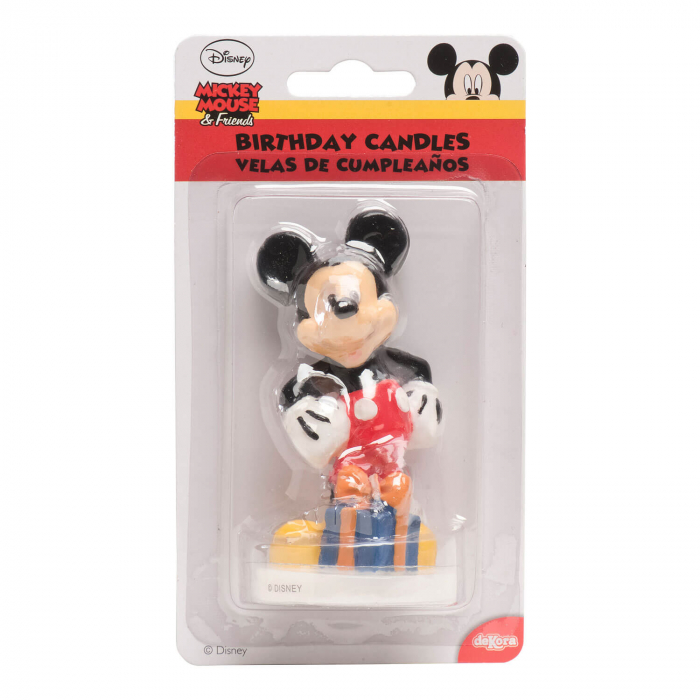 Lumanare tort Mickey Mouse 3D 8 cm [6]