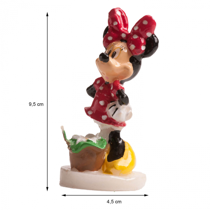 Lumanare tort Minnie Mouse 3D 8 cm [4]