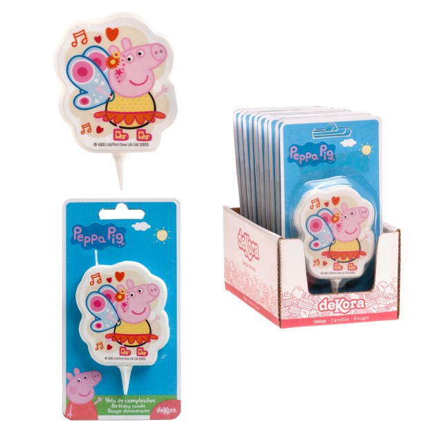 Lumanare tort Peppa Pig 2D 7 cm [4]