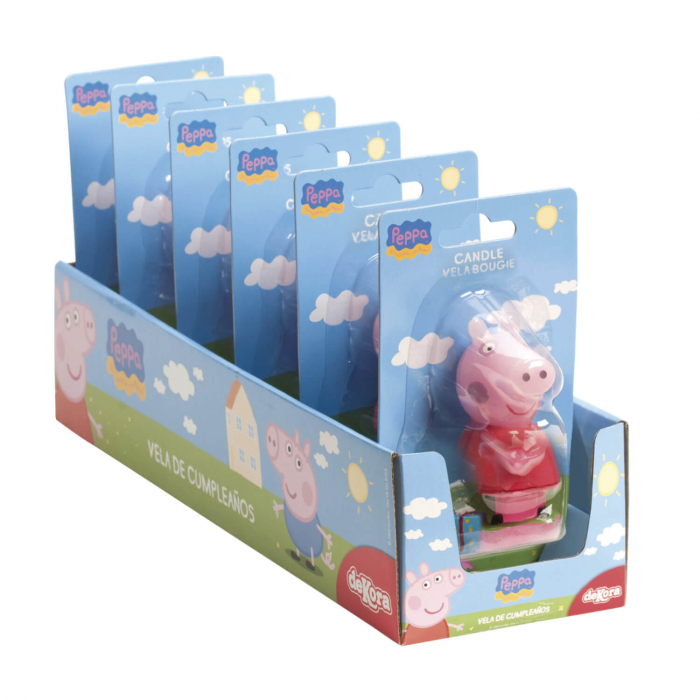 Lumanare tort Peppa Pig 3D 8 cm [6]