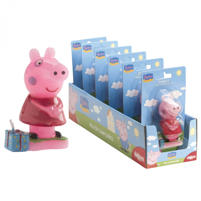 Lumanare tort Peppa Pig 3D 8 cm [4]